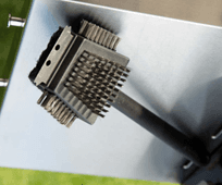 4-in-1 Grill Cleaning Brush with Stainless Steel Wire Bristles