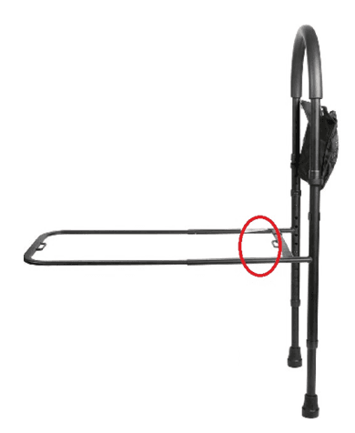 Recalled Medline Bed Assist Bar adult bed rails (image 2 of 3)