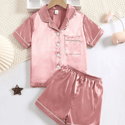 Recalled Children's Button-up Short-Sleeve/Shorts Two-Piece Pajama Sets (image 3 of 5)
