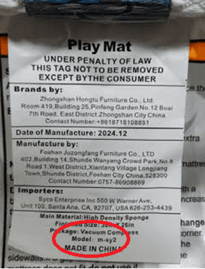 Recalled Creekliybear "Pack and Play" Aftermarket Play Yard Mattresses (image 2 of 2)