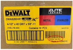 Recalled DEWALT® Grinder Flap Discs (image 4 of 4)