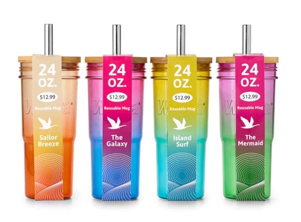 Recalled Tumblers with a Metal Straw