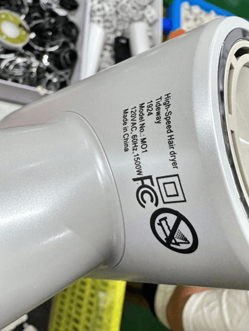 Recalled Tideway High-Speed Hair Dryers (image 3 of 4)