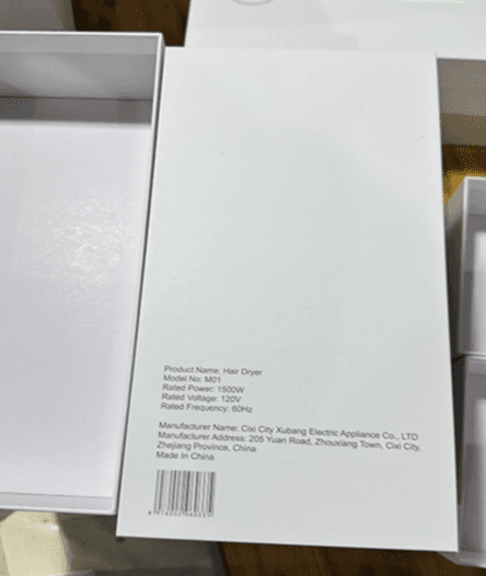 Recalled Tideway High-Speed Hair Dryers (image 4 of 4)