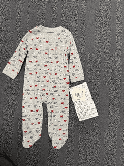 Recalled Meijer one-piece footed 12-, 18-and 24-month children's slee