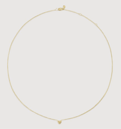 Recalled Monica Vinader 14k Yellow Gold Mini Heart Jewelry (image 3 of 5)