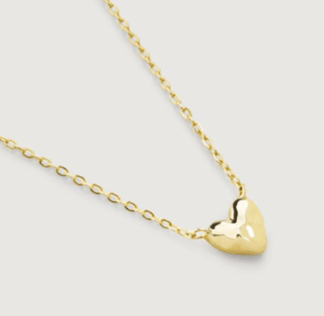 Recalled Monica Vinader 14k Yellow Gold Mini Heart Jewelry (image 4 of 5)