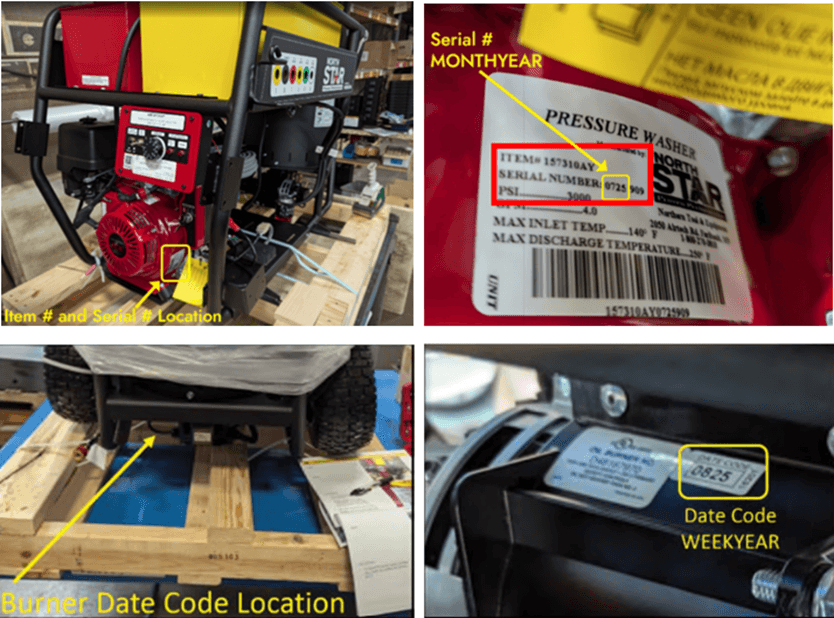 Recalled NorthStar Hot Water Pressure Washers (image 2 of 6)