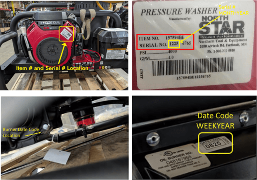 Recalled NorthStar Hot Water Pressure Washers (image 4 of 6)
