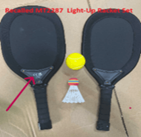 Recalled Misco Sports Light-Up Racket Set