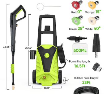 Recalled Sweetcrispy Electric Pressure Washers (image 2 of 3)