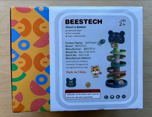 Recalled Beestech Children's Spiral Tower Toys (image 2 of 2)