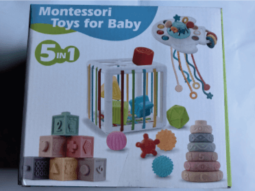 Recalled SpringFlower 5-in-1 Montessori Toy Set (image 2 of 3)