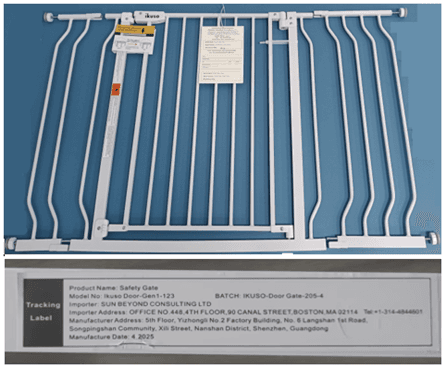Recalled Ikuso Safety Gates