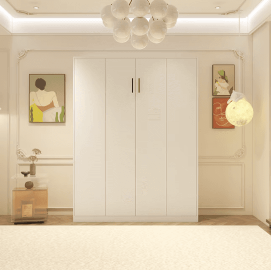 Recalled FUFU&GAGA White Wood Frame Queen Size Murphy Wall Beds (image 2 of 2)