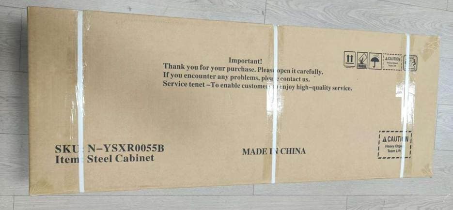 Recalled KAIFAM 5-Drawer Dressers packaging showing SKU