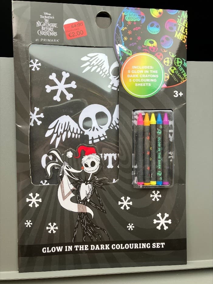 Recalled Primark The Nightmare Before Christmas Glow-in-the-Dark Colo