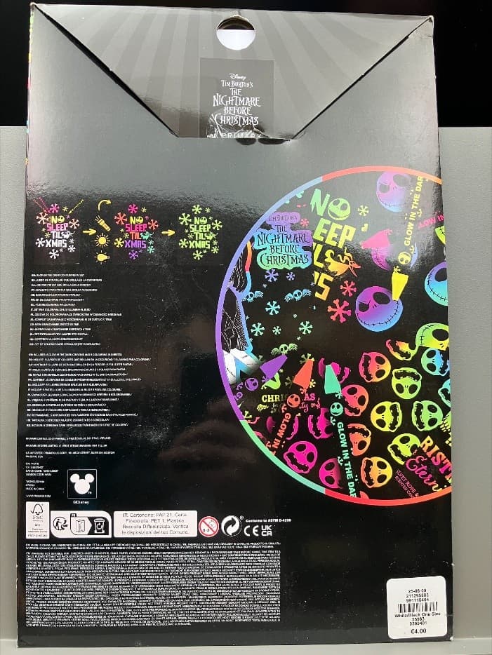 Recalled Primark The Nightmare Before Christmas Glow-in-the-Dark Coloring Set (image 2 of 2)