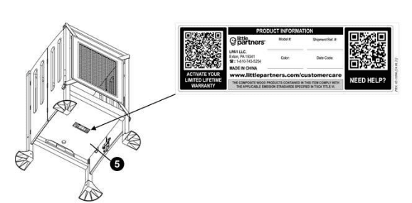 Recalled Grow 'N Stow Folding Learning Tower (image 2 of 2)