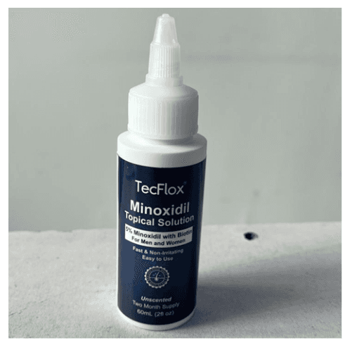 Recalled TecFlox Hair and Beard Growth Serum Bottles