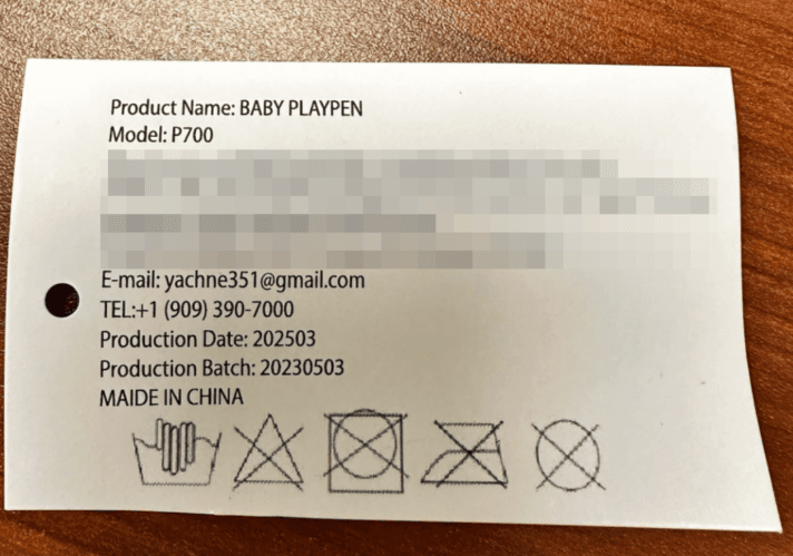 Recalled Play Yards (image 2 of 3)