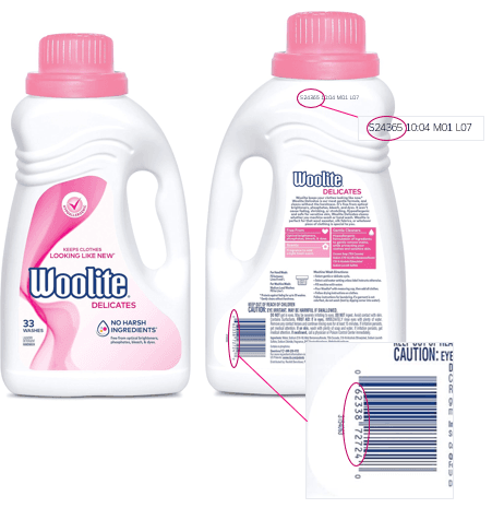 Recalled Woolite Delicates detergent in 50-fluid-ounce bottles (image 2 of 2)