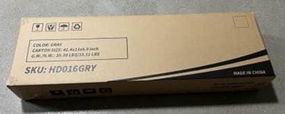 Recalled Wade Logan Annyka 9-Drawer Fabric packaging showing SKU and color