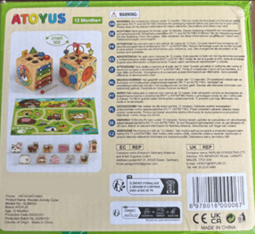 Recalled ATOYUS Children's Activity Cubes (image 2 of 2)