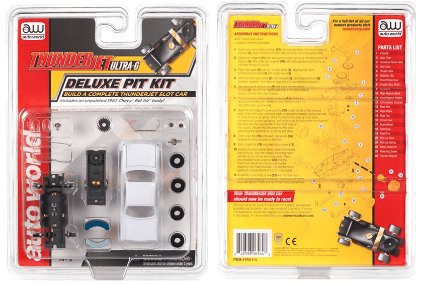 Recalled Auto World Unassembled Deluxe Pit Kit Slot Cars (image 2 of 21)