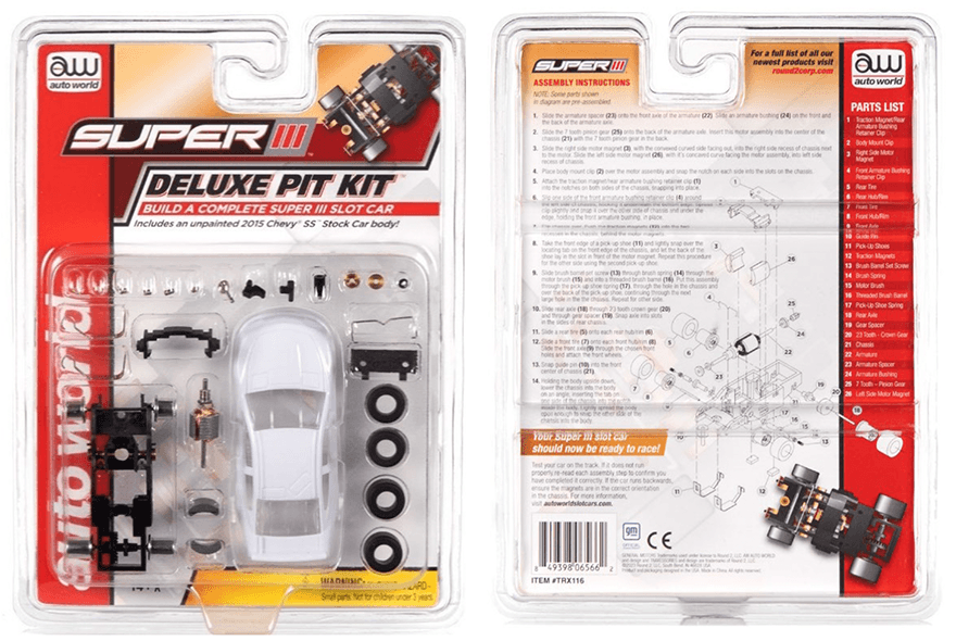 Recalled Auto World Unassembled Deluxe Pit Kit Slot Cars (image 4 of 21)