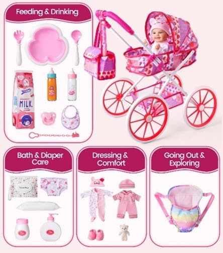 Recalled BABESIDE Doll and Stroller Playset