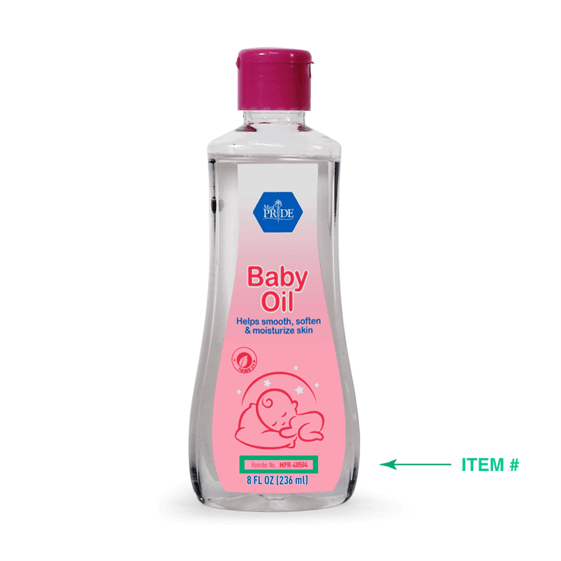 Recalled MedPride Baby Oil