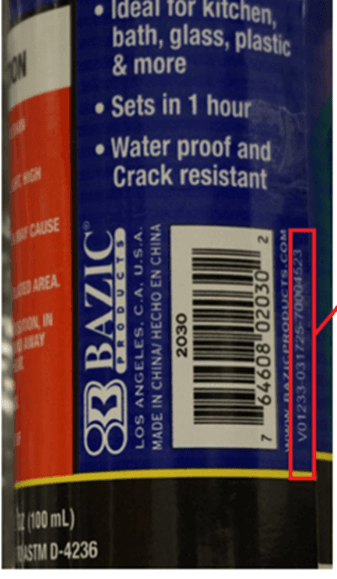 Recalled Bazic Silicone Glue (image 2 of 2)