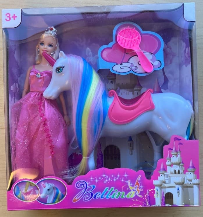 Recalled Bettina Doll Set with Magic Light Unicorn (image 2 of 3)