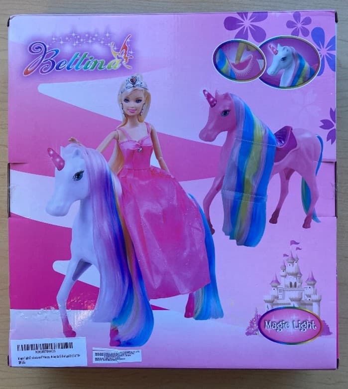 Recalled Bettina Doll Set with Magic Light Unicorn (image 3 of 3)