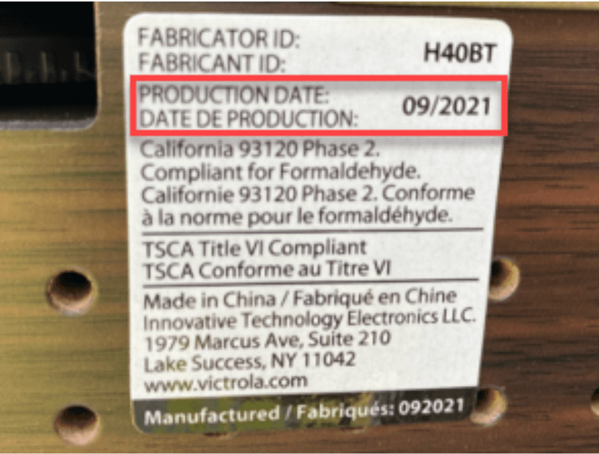 Recalled Wood Metropolitan Bluetooth Record Players with 3-Speed Turntables (image 2 of 3)