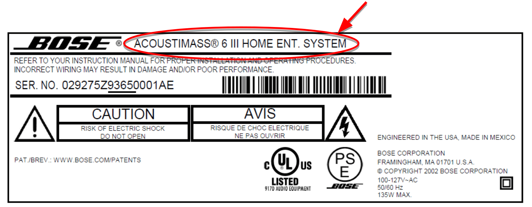 Recalled Bose Acoustimass (image 3 of 4)
