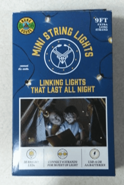 Recalled Bunkhouse and Lotsa LITES! Connectable Mini String Lights