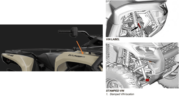 Recalled Can-Am Outlander Pro and Max Pro All-Terrain Vehicles (image 3 of 3)