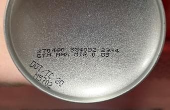 Recalled Rust-Oleum Professional Fluorescent Pink Inverted Marking Spray Paint cans (image 4 of 4)