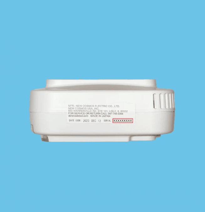Recalled DeNova Detect Brand Combination Natural Gas and Carbon Monoxide Alarms (image 3 of 3)