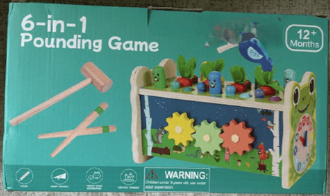 Recalled 6-in-1 Pounding Games (image 2 of 3)