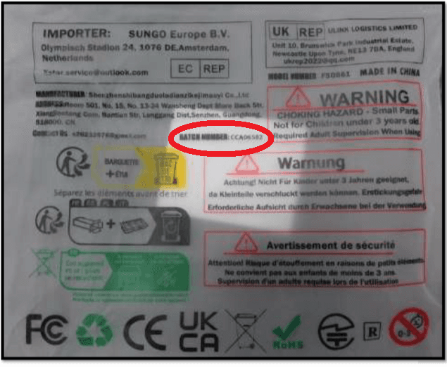 Recalled Anzmtosn Magnet Fidget Spinner Sets (image 2 of 2)