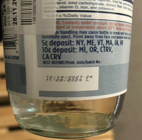 Recalled Gerolsteiner 750ml Sparkling Water Bottles (image 2 of 2)