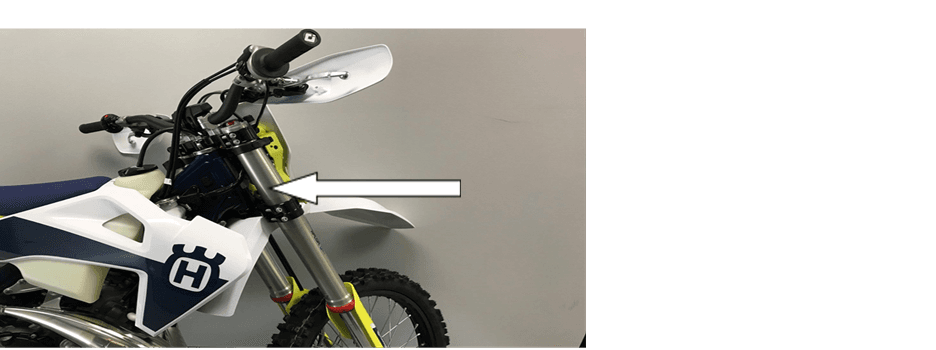 The VIN number is located on the right side of the steering head. (which is in the same location for all makes and models)