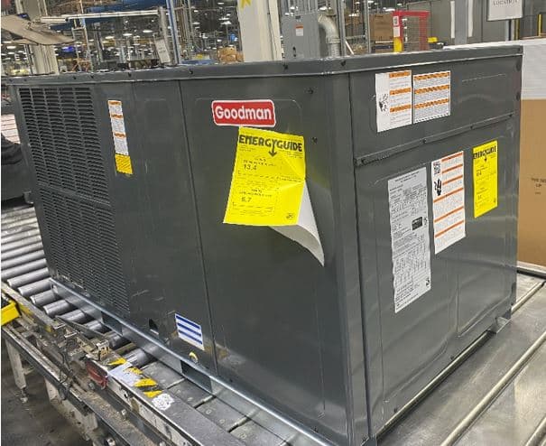 Recalled Amana, Daikin, and Goodman branded air conditioning and heat