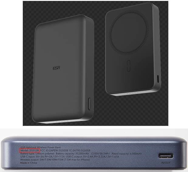 Recalled ESR HaloLock Wireless Power Banks (image 4 of 4)