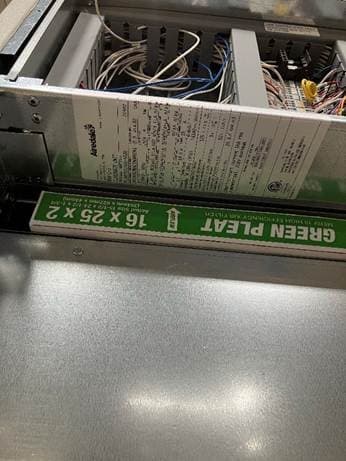 Serial Number Location on Recalled Heat Pump Unit