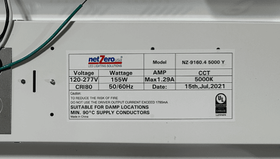 Recalled High Bay LED light fixtures (image 2 of 2)
