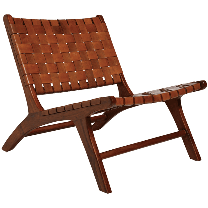 Recalled Haven & Key Leather Woven Chairs (image 2 of 2)